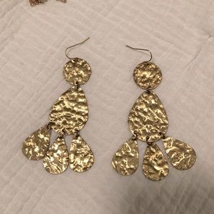 Gold earrings